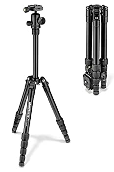 【中古】(未使用品)Manfrotto トラベル三脚 Element スモール アルミ 5段 ブラック MKELES5BK-BH