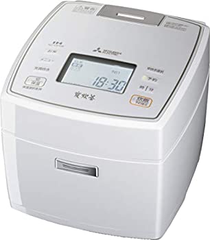【中古】三菱電機 日本製 IH炊飯器 備長炭炭炊釜 5.5合 ピュアホワイト NJ-VX108-W