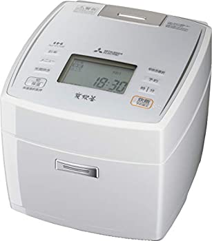 【中古】三菱電機 日本製 IH炊飯器 備長炭炭炊釜 5.5合 ピュアホワイト NJ-VV108-W