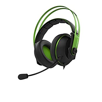 【中古】(非常に良い)ASUS ゲーミングヘッドセット デュアルマイク 3.5mmジャック ステンレススチール製 53mm ASUSエッセンスドライバー Cerberus ( ケルベロス ) V2