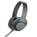 【中古】ソニー SONY ヘッドホン h.ear on 2 MDR-H600A : ハイレゾ対応 密閉型 リモコン マイク付き 2017年モデル グレイッシュブ