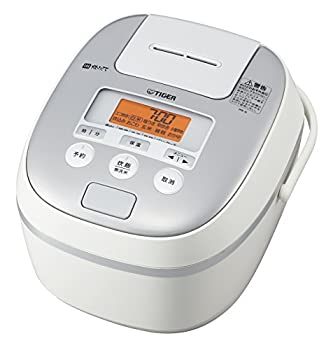 【中古】(非常に良い)タイガー 炊飯器 5.5合 IH 土鍋コーティング 時短早炊き機能 ホワイト 炊きたて JPE-A100-W
