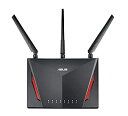 【中古】ASUS ゲーミングWi-Fi無線ルーターRT-AC86U 11ac デュアルバンド AC2900 2167 750Mbps 接続18台／3階建 4LD