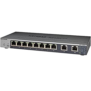 【中古】NETGEAR 卓上型コンパクト アンマネージプラス スイッチングハブ GS110EMX ギガビット8ポート + 10G (2ポート) 静音ファンレス 【中古】NETGEAR 卓上型コンパクト アンマネージプラス スイッチングハブ GS110EMX ギガビット8ポート + 10G (2ポート) 静音ファンレス