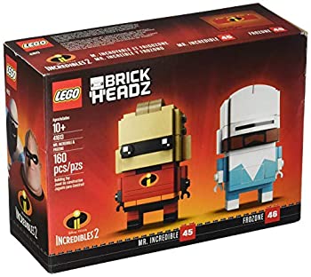 【中古】(非常に良い)LEGO BrickHeadz Mr. Incredible & Frozone Building Kit 41613 160 pieces