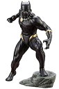 【中古】(非常に良い)ARTFX+ MARVEL UNIVERSE ブラックパンサー 1／10 PVC製 塗装済み簡易組立フィギュア