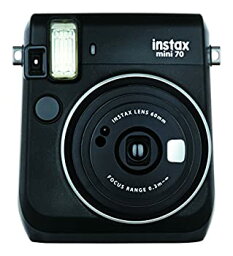 【中古】(未使用品)FUJIFILM インスタントカメラ チェキ instax mini 70 ブラック INS MINI 70N BLACK