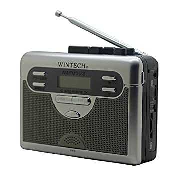 【中古】(未使用品)WINTECH ラジオ付テープレコーダー(FMワイド対応) シルバー オートリバース PCT-11R2