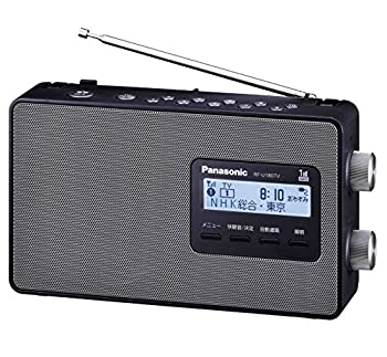 【中古】パナソニック ラジオ FM／AM／ワンセグTV音声 3バンド ワイドFM対応 ブラック RF-U180TV-K