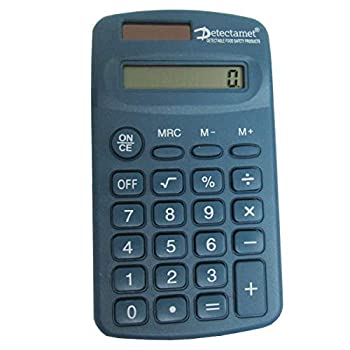 【中古】金属とXRay 検出可能 食品安全 完全検知可能 手持ち計算機 ブルー