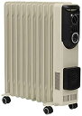 【中古】(非常に良い)DBK オイルヒーター(セラミックヒーター付き) 10枚フィン 【4~9畳用】 HEZC13/10JCH