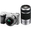 【中古】ソニー SONY ミラーレス一眼 α6400 ダブルズームレンズキット SELP1650 F3.5-5.6+SEL55210 F4.5-6.3 SEL5