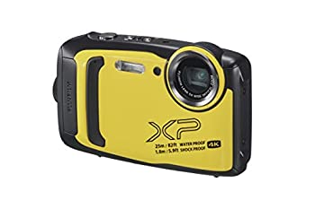 【中古】(非常に良い)FUJIFILM 防水カメラ XP140 イエロー FX-XP140Y