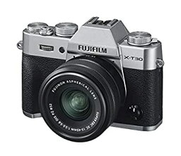 【中古】(非常に良い)FUJIFILM ミラーレス一眼カメラ X-T30XCレンズキット シルバー X-T30LK-1545-S