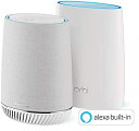【中古】Orbi Voice メッシュWiFi ルーター スピーカー搭載 トライバンド AC3000 2台セット 推奨60台/275 RBK50V