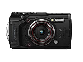 楽天COCOHOUSE【中古】OLYMPUS デジタルカメラ Tough TG-6 ブラック 1200万画素CMOS F2.0 15m 防水 100kgf耐荷重 GPS 内蔵Wi-F