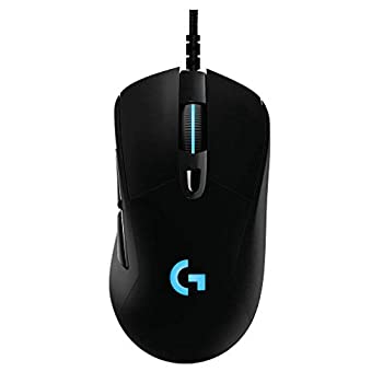 【中古】(非常に良い)Logicool ロジクール ゲーミングマウス G403h ブラック HERO 16K センサー エルゴノミクス RGB 6個プログラムボタン 国内正規品 2年間メーカー保