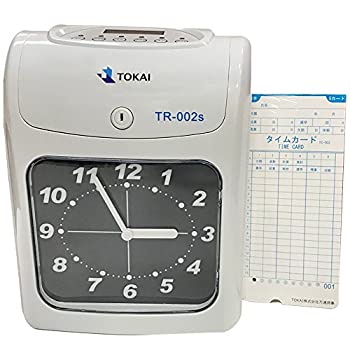 【中古】【集計機能搭載】国内メーカー TOKAI 新品 タイムレコーダー タイムカード レコーダー 本体 TR-002S 【タイムカード150枚付き】 6欄印字可能 多