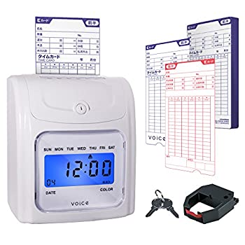 【中古】(未使用・未開封品)【 コスト重視のシンプル機能 】VOICE タイムレコーダー 本体 VT-1000 一日最大6欄印字可能 タイムカード付き メーカー