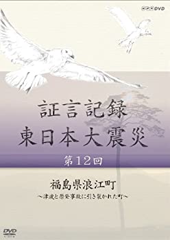 【中古】(非常に良い)証言記録 東日本大震災 第12回 福島県浪江町 ~津波と原発事故に引き裂かれた町~ [DVD]