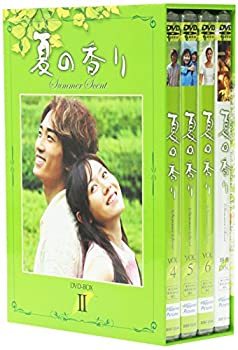 【中古】(非常に良い)夏の香り DVD-BOX 2【メーカー名】ハピネット・ピクチャーズ【メーカー型番】【ブランド名】ハピネット ピーエム【商品説明】夏の香り DVD-BOX 2イメージと違う、必要でなくなった等、お客様都合のキャンセル・返品は一切お受けしておりません。商品名に「限定」「保証」等の記載がある場合でも特典や保証・ダウンロードコードは付いておりません。写真は代表画像であり実際にお届けする商品の状態とは異なる場合があります。中古品の場合は中古の特性上、キズ・汚れがある場合があります。[import]の記載があるものや輸入盤の場合はリージョンコードや映像の形式をご確認の上ご購入ください。他モール併売のため、万が一お品切れの場合はご連絡致します。当店では初期不良に限り、商品到着から7日間は返品をお受けいたします。ご注文からお届けまで1．ご注文　　ご注文は24時間受け付けております2．注文確認　ご注文後、注文確認メールを送信します3．在庫確認　　　　多モールでも併売の為、在庫切れの場合はご連絡させて頂きます。　 ※中古品は受注後に、再メンテナンス、梱包しますのでお届けまで4〜10営業日程度とお考え下さい。4．入金確認 　 前払い決済をご選択の場合、ご入金確認後に商品確保・配送手配を致します。5．出荷 　配送準備が整い次第、出荷致します。配送業者、追跡番号等の詳細をメール送信致します。6．到着　 　出荷後、1〜3日後に商品が到着します。　※離島、北海道、九州、沖縄は遅れる場合がございます。予めご了承下さい。
