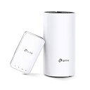【中古】(非常に良い)TP-Link WiFi 無線LAN ルーター デュアルバンド AC1200 2ユニットセット Deco M3