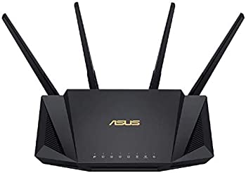 【中古】(非常に良い)ASUS WiFi 無線 ルーター WiFi6 2402+574Mbps デュアルバンド RT-AX3000【 メッシュ機能付 】【 3階建／4LDK 】【PS5／Nintendo Switch／iPhone