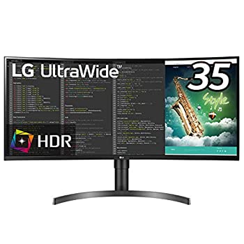 【中古】(非常に良い)LG モニター ディスプレイ 35WN75C-B 35インチ／フレームレス曲面型ウルトラワイド(3440×1440)／VA 非光沢／HDR／100Hz対応／FreeSync／USB Typ