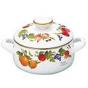 【中古】富士ホーロー 両手鍋 フルータスコレクションII 18cm 2.1L IH対応 FTC-18W