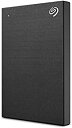 【中古】(未使用品)Seagate Backup Plus Slimポータブル 【PS5／PS4】動作確認済み TV録画対応 1TB 黒 バックアップソフト付