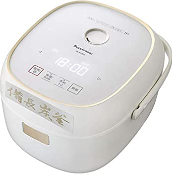 【中古】パナソニック 炊飯器 3.5合 IH式 備長炭釜 ホワイト SR-KT069-W