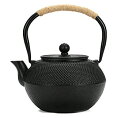 【中古】(非常に良い)鉄器 鉄瓶 アラレ 鉄分補給 鉄瓶兼用急須 鉄びん 直火可 IH調理器対応対応 茶こし付き おしゃれ ティーポット 伝統工芸品1.2L