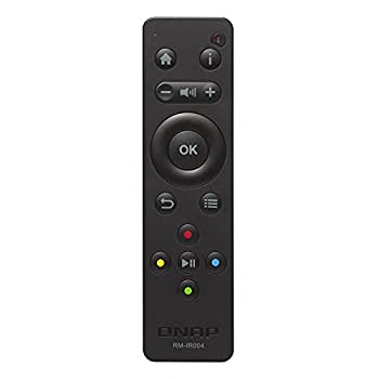 【中古】QNAP RM-IR004 remote control IR Wireless Black Press buttons