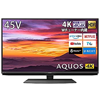 šۥ㡼 4K 塼ʡ¢ վ ƥ Android TV HDRб N-Blackѥͥ AQUOS 45V 4T-C45BN1