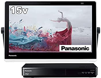 【中古】(未使用品)パナソニック 15V型 ポータブル 液晶テレビ インターネット動画対応 プライベート・ビエラ 防水タイプ 500GB HDD録..