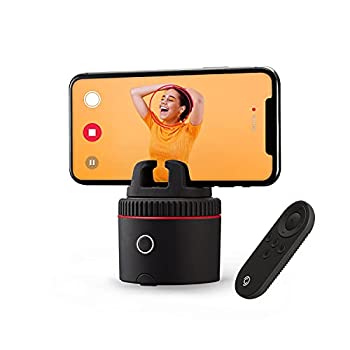 【中古】PivoPodRed-スマホ用電動雲台-室内自動追尾撮影顔や体を認識スマホスタンド三脚対応リモコン付き360度回転タイムラプスパノラマ