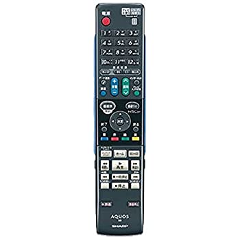 【中古】シャープ 純正ブルーレイディスクレコーダー用リモコン 【部品番号：0046380224】