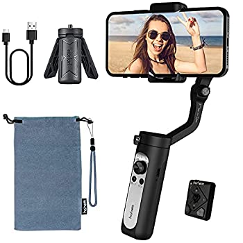 【中古】hohemiSteadyX2スマホジンバルリモコン付き折りたたみ3軸スタビライザー259g軽量無線自動回転手ブレ防止安定撮影持ち運びに便利日本語
