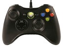 【中古】(未使用品)マイクロソフト ゲームコントローラー 有線／Xbox／Windows対応 ブラック Xbox360 Controller for Windo