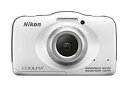 【中古】Nikon デジタルカメラ S32 防水 1300万画素 ホワイト S32WH