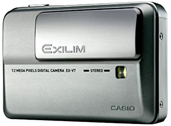 【中古】(非常に良い)CASIO デジタルカメラ EXILIM (エクシリム) Hi-ZOOM EX-V7SR シルバー