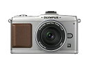 【中古】OLYMPUS ミラーレス一眼 PEN E-P2 パンケーキキット シルバー E-P2PKIT-SLV