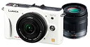 【中古】パナソニック ミラーレス一眼カメラ GF2 ダブルレンズキット(14mm/F2.5パンケーキレンズ、14-42mm/F3.5-5.6標準ズームレンズ付属