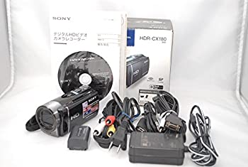 【中古】(非常に良い)ソニー SONY デジタルHDビデオカメラレコーダー CX180 ブラック HDR-CX180／B