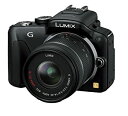 【中古】(非常に良い)パナソニック ミラーレス一眼カメラ LUMIX G3 レンズキット エスプリブラック DMC-G3K-K