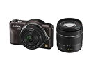 【中古】(非常に良い)パナソニック ミラーレス一眼カメラ LUMIX GF3 ダブルレンズキット センシュアルブラウン DMC-GF3W-T