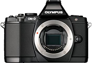 【中古】OLYMPUS ミラーレス一眼 OM-D E-M5 ボディ ブラック 1605画素 防塵 防滴 OM-D E-M5 BODY BLK