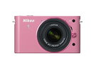 【中古】Nikon ミラーレス一眼カメラ Nikon 1 (ニコンワン) J1 (ジェイワン) 標準ズームレンズキット ピンク N1 J1HLK PK