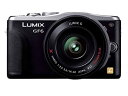 【中古】(非常に良い)パナソニック ルミックス ミラーレス一眼カメラ ルミックス GF6 レンズキット 電動標準ズームレンズ付属 ブラック DMC-GF6X-K