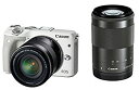 【中古】(非常に良い)Canon ミラーレス一眼カメラ EOS M3 ダブルズームキット(ホワイト) EF-M18-55mm F3.5-5.6 IS STM E...